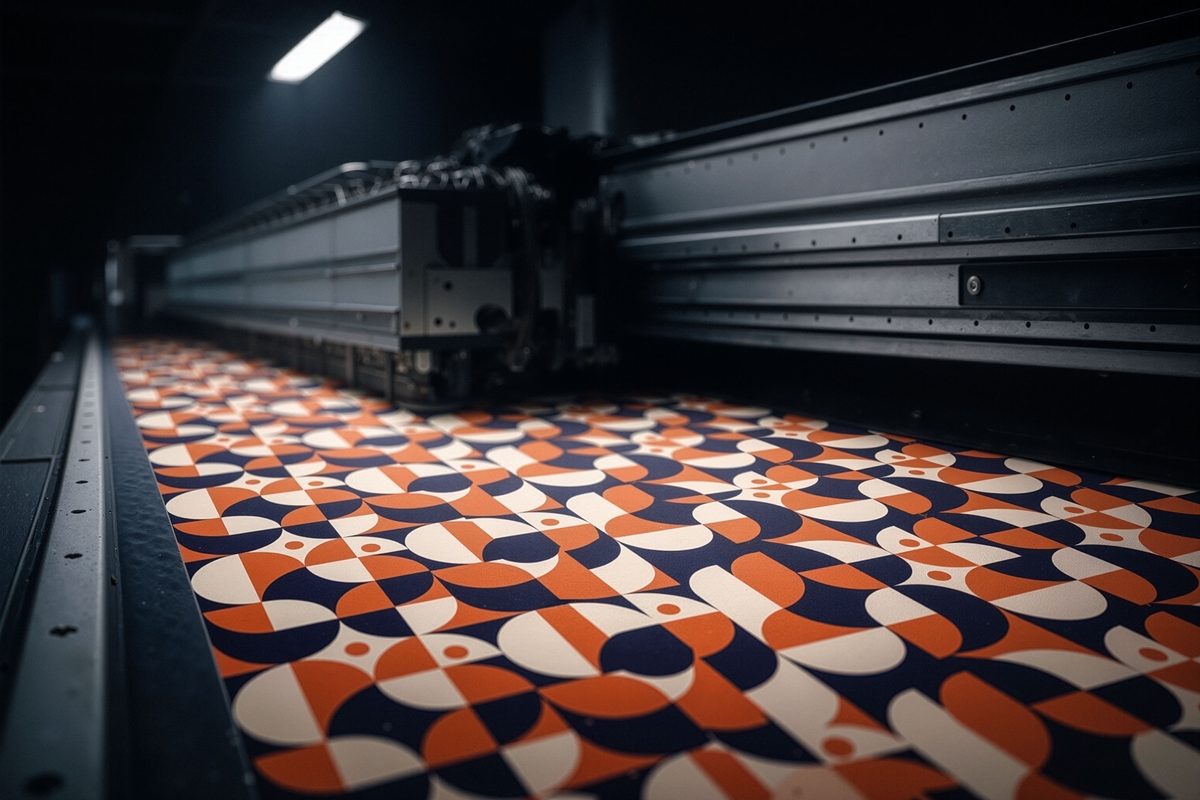Trabalho de cliente de agência criativa - produção têxtil Fabrixa para estúdios de design